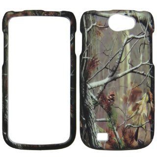 Samsung Exhibit II li 2 4G Galaxy W 4G SGH T679 T679M i8150 T MOBILE Phone CASE COVER SNAP ON HARD RUBBERIZED SNAP ON FACEPLATE PROTECTOR NEW CAMO HUNTER MOSSY REAL TREE: Cell Phones & Accessories
