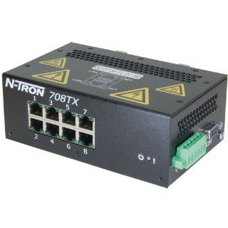Red Lion N TRON 708TX 10/100BaseTX Fully Managed Industrial Ethernet Switch with 8 Ports: Industrial & Scientific