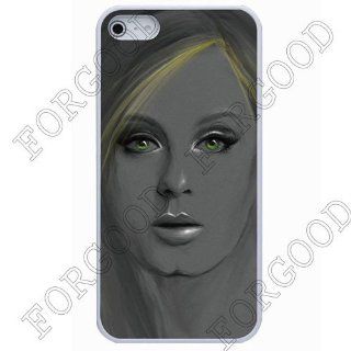 Custom ADELE Super Star Sculpture Case For iPhone 5 Brand ForGood Skin Rubber paint casePVC Cell Phones & Accessories