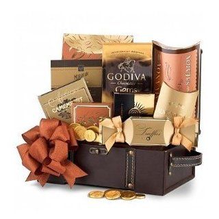 Gourmet Treasure Chest   Gift Basket for Men  OR  Valentines Day Gift Basket for Boyfriend, Husband For Him. 