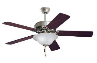 Emerson CF712BS Pro Series Indoor Ceiling Fan, 52 Inch Blade Span, Brushed Steel Finish   Brushed Nickel Ceiling Fan With Light  