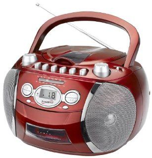 Supersonic SC 712 Portable Boombox with CD, Cassette & Recorder and AM/FM radio AC/DC/Battery Operated : MP3 Players & Accessories