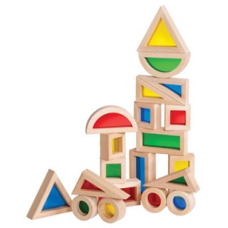 Guidecraft Jr. Rainbow 20 Piece Block Set