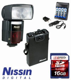 D866MKII N Di866 Mark II Speedlight for Nikon + Nissin NDP300N NDP300 NDP300 N Power Pack Pro 300 Battery + AA Charger + 16GB Kit : Shoe Mount Flashes : Camera & Photo