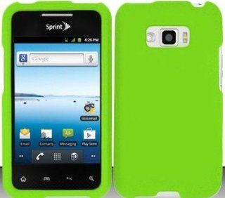 Neon Green Hard Snap On Case Cover Faceplate Protector for LG Optimus Elite LS696 Sprint + Free Texi Gift Box: Cell Phones & Accessories