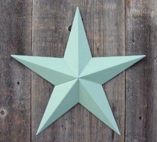 53 Inch Heavy Duty Metal Barn Star Painted Solid Sage. The Solid Paint Coverage Gives the Star a Clean and Crisp Appearance. This Tin Barn Star Measures Approximately 53" From Point to Point (Left to Right). The Barnstar Is Hand Crafted Out of 22 Gaug
