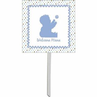Tickled Blue Baby Shower Yard Sign Health & Personal Care