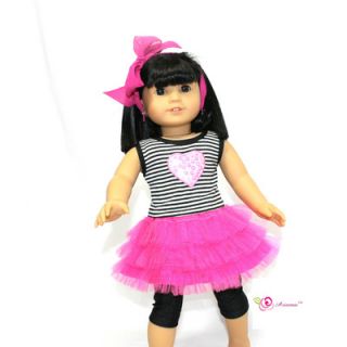 Arianna Rockin Tulle Doll Dress for 18 American Girl Doll