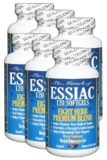 Essiac Tea Softgels, 796 Mg, 6 Pack 720 Soft Gels, Eight Herb Essiac Tea, No Brewing, No Refrigeration, Great for Travel, 180 Day Supply: Health & Personal Care