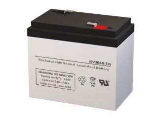 PS 6360 6 Volt 36 AmpH SLA Replacement Battery with F2 Terminal: Electronics