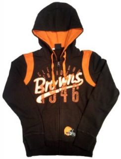 Cleveland Browns G III Ladies Elite Full Zip Hooded Jacket (Small): Clothing