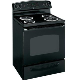 GE JBP23DRBB 30" Black Electric Coil Range: Appliances
