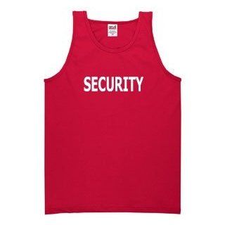 SECURITY on Mens Cotton Tank Top (in 7 colors): Sports & Outdoors