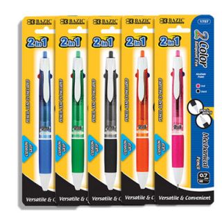 Bazic 2 In 1 Mechanical Pencil and Pen
