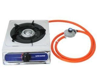 Deluxe Stainless Steel Portable Propane Burner : Camp Stoves : Sports & Outdoors