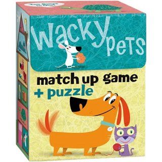MG10   Wacky Pets Match Up Game + Puzzle (Cards): David Sheldon: 9781593954123: Books