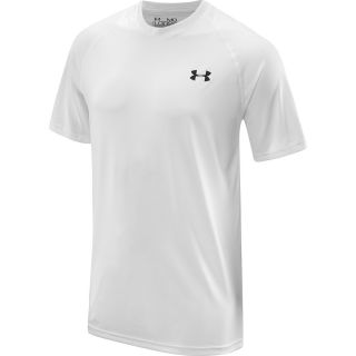 UNDER ARMOUR Mens Tech Short Sleeve T Shirt   Size: Medium, White/black