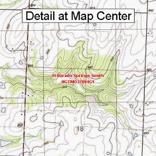 USGS Topographic Quadrangle Map   El Dorado Springs South, Missouri (Folded/Waterproof) : Outdoor Recreation Topographic Maps : Sports & Outdoors