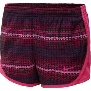 NIKE Girls Tempo Graphic Running Shorts   Size XS/Extra Small, Pink Glow/grape