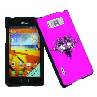 [ArmorXtreme] U.S. Cellular, Boost Mobile LG LS730 US730 LG Splendor Total Protection Image Cover Case [Freedom Skull Hot Pink] Cell Phones & Accessories