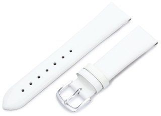 Hadley Roma Women's LSL730RT 180 18 mm White Patent Leather Watch Strap: Watches