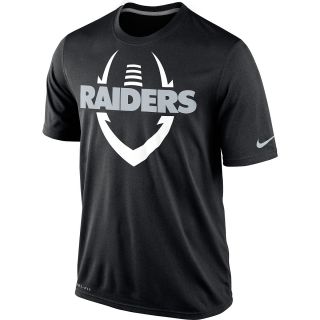 NIKE Mens Oakland Raiders Dri FIT Legend Icon Short Sleeve T Shirt   Size: