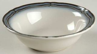 Noritake Captivate Coupe Cereal Bowl, Fine China Dinnerware   Brown Bands,Blue B