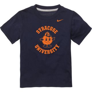 NIKE Youth Syracuse Orange School Stamp Short Sleeve T Shirt   Size L, Navy