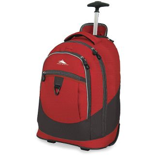 High Sierra Chaser Wheeled Daypack, Carmine Red/charcoal (040176421971)