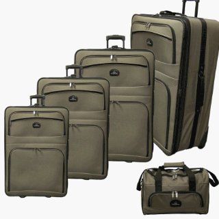 McBrine A540 5 KI 5 Piece Luggage Set   Khaki: Sports & Outdoors
