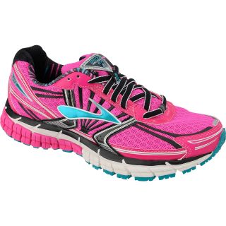 BROOKS Womens Adrenaline GTS 14 Running Shoes   Size: 10, Pink/black