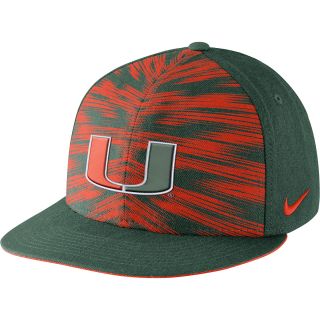 NIKE Mens Miami Hurricanes Players Game Day True Snapback Cap   Size
