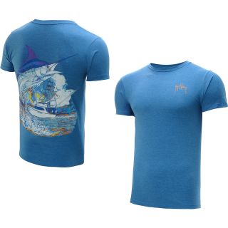 GUY HARVEY Boys Hot Marlin Boat Short Sleeve T Shirt   Size: Xl, Royal