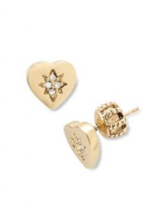Juicy Couture 'Puff' Earrings & Jewelry Box   Heart Studs: Clothing