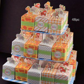 Kate Aspen Set of 24 Born To Be Wild Favor Box, Jungle Themed : Baby Gift Sets : Baby