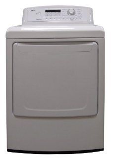 LG DLE4870 7.3 Cu. Ft. Extra Large Capacity Electric Dryer with Sensor Dry, White Appliances
