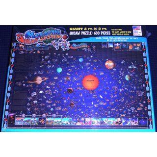 Great American Puzzle Factory Map Of The Solar System 600 Piece puzzle: Toys & Games