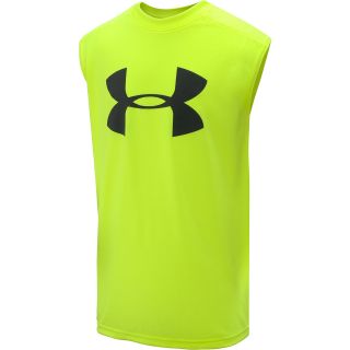 UNDER ARMOUR Boys UA Tech Big Logo Sleeveless T Shirt   Size: Medium, High vis