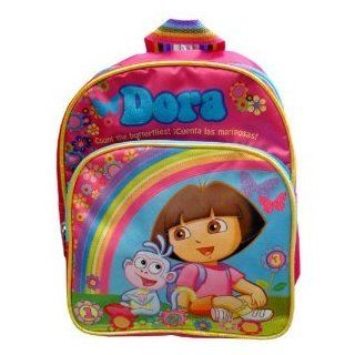 Dora the Explorer Small Pink Kids Backpack with Purple Backpack Pouch: Toys & Games