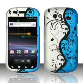 Blue Silver Vine Hard Faceplate Cover Phone Case for Samsung Google Nexus S 4G i9020 i9020s D720: Cell Phones & Accessories