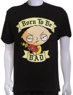 Family Guy   Stewie: Born to be Bad Shirt: Movie And Tv Fan T Shirts: Clothing