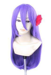 FENGSHANG Matou Sakura Long Cosplay Wigs 24 Inches Purple : Hair Replacement Wigs : Beauty