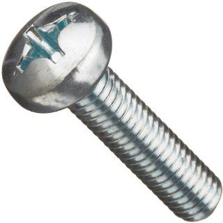 300 Series Stainless Steel Machine Screw, Passivated Finish, Pan Head, Phillips Drive, Meets MS 51958, 5/16" Length, Fully Threaded, #10 32 UNF Threads (Pack of 50): Industrial & Scientific