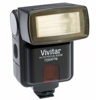Vivitar 728AF AutoFocus Zoom Electronic Flash for Nikon Camera : On Camera Shoe Mount Flashes : Camera & Photo