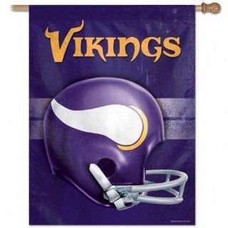 NFL Minnesota Vikings 27 by 37 Inch Vertical Flag Helmet : Sports Fan Outdoor Flags : Sports & Outdoors