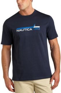 Nautica Men's Short Sleeve Jersey Tee, Navy, Large at  Mens Clothing store Fashion T Shirts