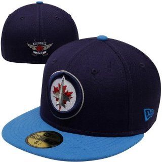New Era Winnipeg Jets 2 Tone 59FIFTY Fitted Hat   Navy Blue/Light Blue : Sports Fan Baseball Caps : Sports & Outdoors