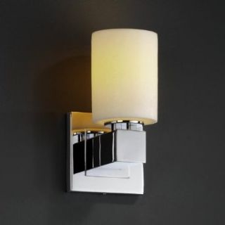 Justice Design CNDL 8705 20 CREM DBRZ CandleAria   One Light Aero Wall Sconce with No Arms, Glass Options: CREM: Cream Shade, Choose Finish: Dark Bronze Finish, Choose Lamping Option: Standard Lamping    