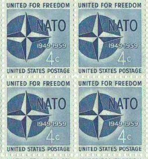 Nato Emblem Set of 4 x 4 Cent US Postage Stamps NEW: Everything Else