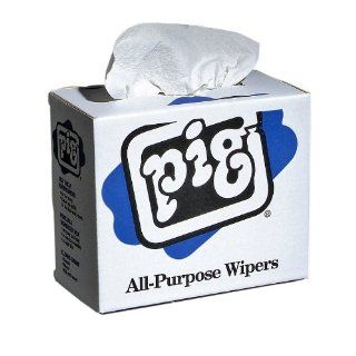 New Pig WIP311 Cellulose All Purpose Double Recreped Wiper, 16 1/2" Length x 9 1/2" Width, White (Case of 900) Science Lab Disposable Wipes